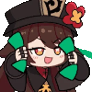 💵 Hu Tao Genshin Impact Anime, Gioco, Carino, Chibi telegram sticker
