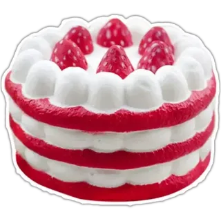 🎂 torta, fragola, dessert, dolce, cibo, pasticceria whatsapp sticker