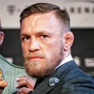 👑 Conor McGregor Конор Макгрегор, MMA, UFC, Боец, Спорт, Мужчина, Борода whatsapp sticker