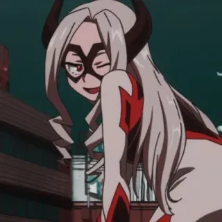 🍑 Mount Lady My Hero Academia Anime, Héroe, Mujer, Guiño, Personaje, Mount Lady telegram sticker