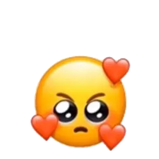 😡 Biểu tượng cảm xúc, Trái tim, Tình yêu, Giận dữ, Dễ thương, Khuôn mặt telegram sticker