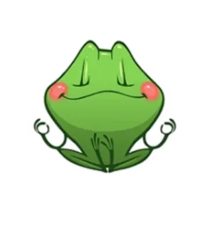 🚣‍♀ rã, meditação, yoga, pacífico, zen, calmo, relaxante whatsapp sticker