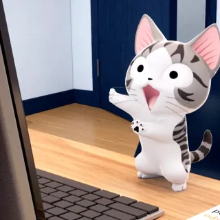 😱 Chi Chi's Sweet Home kot, anime, słodki, Chi's Sweet Home, kreskówka telegram sticker