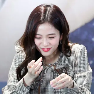 💙 Jisoo kpop, chanteuse, femme, portrait, célébrité, blackpink telegram sticker