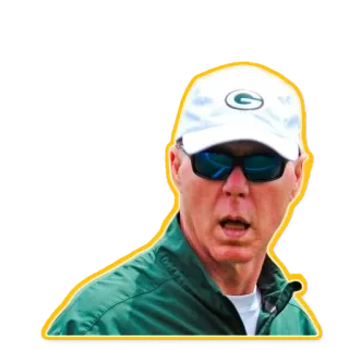 🕶 pria, Green Bay Packers, sepak bola Amerika, olahraga, pelatih telegram sticker