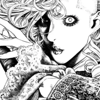 👿 Manga, Anime, Gambar, Potret, Seni, Wanita, Wajah telegram sticker