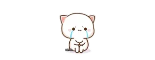 😭 고양이, 슬픈, 우는, 귀여운, 카와이, 만화 telegram sticker