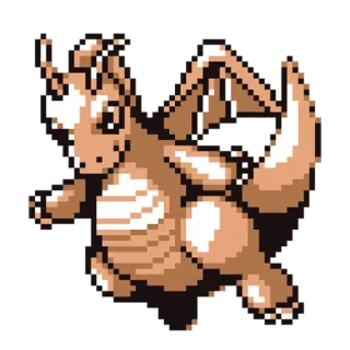 🐉 Dragonite ドラゴン, ポケモン, モンスター, 動物, ゲーム telegram sticker