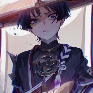 🤨 Scaramouche Genshin Impact Anime, Genshin Impact, Scaramouche, Video game, Personagem whatsapp sticker