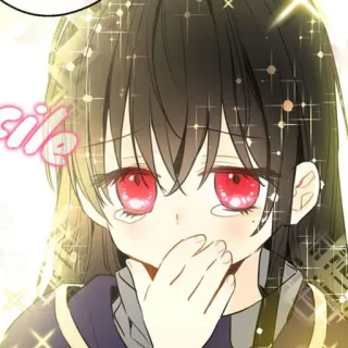 🇹🇹 smile アニメ, 女の子, 泣く, キラキラ, 可愛い, かわいい, マンガ, 涙, 感情 telegram sticker