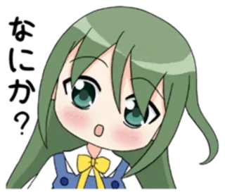😮 Anime, Charakter, Mädchen, Chibi telegram sticker