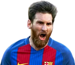 😡 Lionel Messi サッカー, スポーツ, フットボール, アスリート, FCバルセロナ whatsapp sticker
