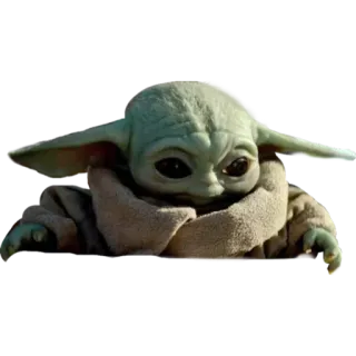 😏 Grogu The Mandalorian Grogu, Baby Yoda, The Mandalorian, Star Wars, lucu, alien, karakter telegram sticker