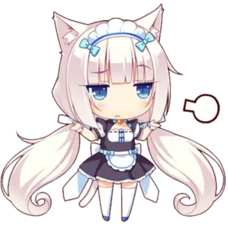 🤨 Anime, Chibi, Catgirl, Carino, Neko, Maid, Lolita telegram sticker