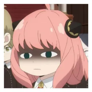 😄 Anya Forger Spy x Family Anime, Spy x Family, Anya, Anya Forger, Divertido, Meme, Expresión, Reacción whatsapp sticker