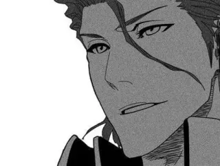 ♥ Sosuke Aizen Bleach anime, manga, villain, character, scar telegram sticker
