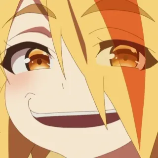 🥴 Аниме, Девушка, Манга, Персонаж, Улыбка telegram sticker