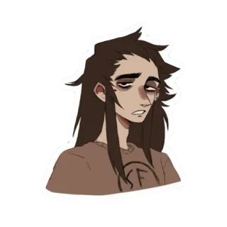 🎸 Sal Fisher sally face, spiel, emo, cartoon, charakter telegram sticker