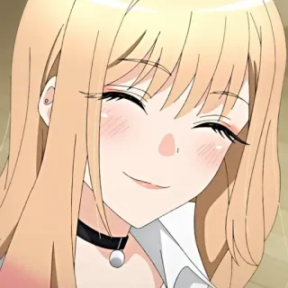 🥟 Marin Kitagawa My Dress-Up Darling anime, smile, cute, girl telegram sticker