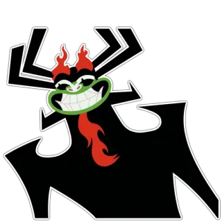 😄 Aku Samurai Jack Aku, Samurai Jack, Bösewicht, Cartoon, Gestaltenwandler whatsapp sticker