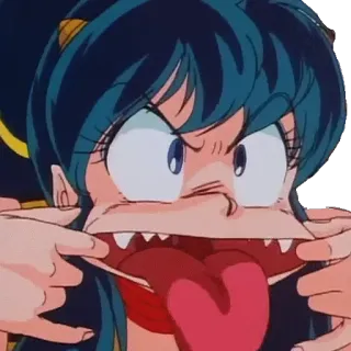 😝 anime, cartoon, funny, silly, face, expression, weird telegram sticker