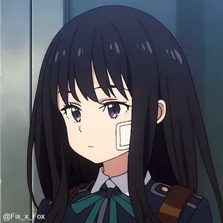 😑 动漫, 女孩, 角色, 校服, 可爱, 漫画 telegram sticker