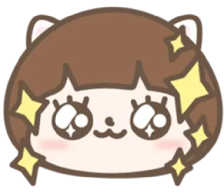🥺 fofo, kawaii, gato, animal, brilho, desenho animado, adesivo, anime telegram sticker