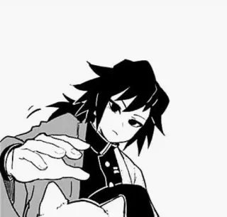 🌊 Giyu Tomioka Demon Slayer Anime, Manga, Demon Slayer, Giyu Tomioka, Charakter telegram sticker