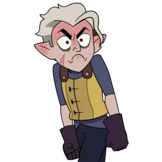🤬 Hunter The Owl House Dibujos animados, Anime, Cazador, La Casa Búho, Enojado, Personaje telegram sticker