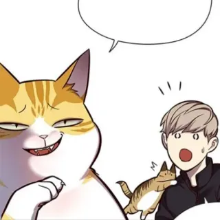 🥜 cat, cartoon, person, animal, comic telegram sticker