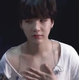 😶 Suga kpop, bts, suga, min yoongi, cantor, música whatsapp sticker