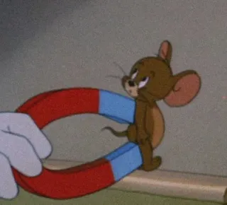 🤍 Jerry Mouse Tom and Jerry 만화, 쥐, 자석, 유머, 웃긴, 제리, 동물 telegram sticker