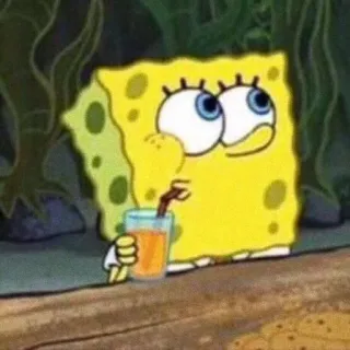 🧽 Spongebob SpongeBob, Phim hoạt hình, Đồ uống, Thư giãn telegram sticker