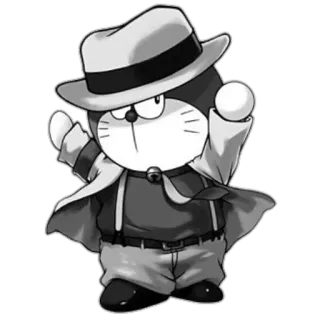 🎼 Doraemon Doraemon, Cartoon, Anime, Katze, Filzhut, Figur whatsapp sticker