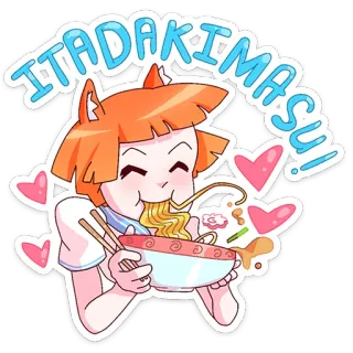 Айко-тян :: @stickroom telegram stickers