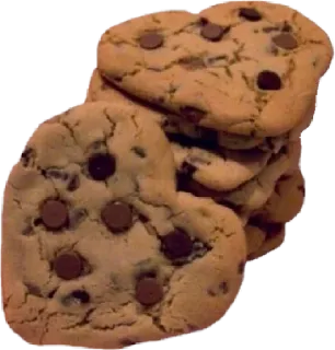 🌟 biscotti con gocce di cioccolato, biscotti, dolce, cibo, dolcetto, prodotti da forno telegram sticker