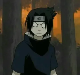 🎧 Sasuke Uchiha Naruto anime, cartoon, sasuke, uchiha, fanart, funny, meme telegram sticker