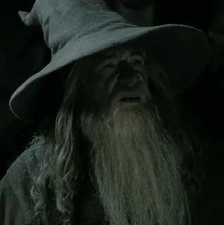 💍 Gandalf The Lord of the Rings Gandalf, mago, O Senhor dos Anéis, fantasia, velho, chapéu, barba whatsapp sticker