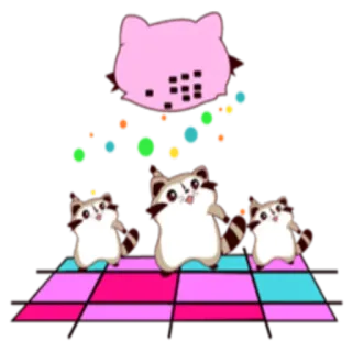 💃 baile, gatos, fiesta, mono, animales, diversión whatsapp sticker