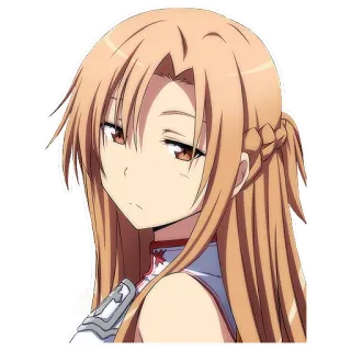 😓 Asuna Yuuki Sword Art Online Anime, Ragazza, Personaggio, Carina, Asuna, Sword Art Online telegram sticker