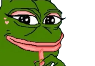 💄 Pepe the Frog Pepe, Grenouille, Mème, Internet, Dessin animé telegram sticker