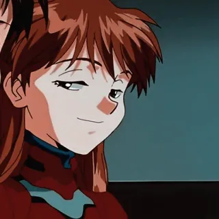 😏 Asuka Langley Soryu Neon Genesis Evangelion anime, girl, character, Asuka, Evangelion telegram sticker