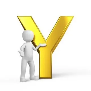 ⭕️ letter, alphabet, Y, gold, figure, white telegram sticker