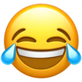😂 laughing emoji, emoji, laughing, happy, funny telegram sticker