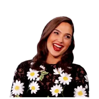 😃 Gal Gadot actriz, celebridad, mujer, sonrisa whatsapp sticker