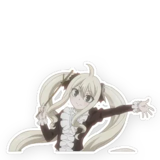 👻 Mavis Vermillion Fairy Tail Anime, Manga, Fairy Tail, Mavis Vermillion, Adesivo, Carino telegram sticker