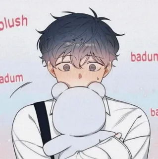 😅 blush badum badum Anime, Manga, Lindo, Dibujos animados, Sonrojo, Chibi, Adorable telegram sticker