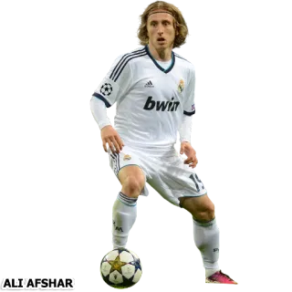 ⚽ Luka Modrić sepak bola, pemain, olahraga telegram sticker