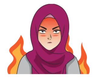 Hijaber Millennials 2 @waesticker telegram stickers