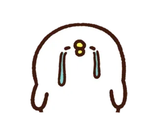 😢 llorando, triste, emoji, dibujos animados, lindo telegram sticker